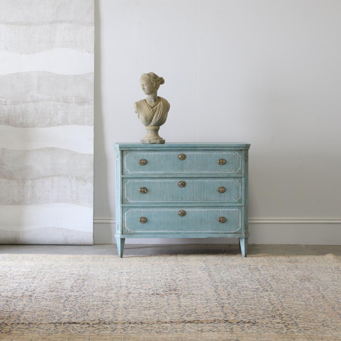 Duck-Egg Blue Commode